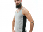 Camisola de Manga Cava Cinzenta em Algodão