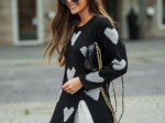 Túnica Corações Preto