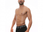 Boxer Preto para Homem em Algodão Elástico