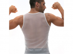 Singlet Branco Poliamida para Homem