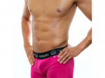 Boxer Rosa Sangria para Homem em Algodão Elástico