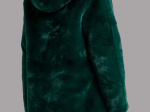 Casaco Verde de Pelo com Capuz