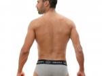 Cueca Cinzenta para Homem em Algodão Elástico