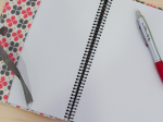 Caderno Tecido Flores