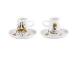 CONJUNTO 2 CHÁVENAS CAFÉ COM PIRES DA VINCI 500 ANOS