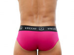 Cueca Rosa Sangria para Homem em Algodão Elástico