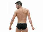 PACK 3 Cuecas Push Up Branco-Preto-Cinza