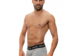 Boxer Cinzento para Homem em Algodão Elástico