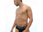 Cueca Preta para Homem em Algodão Elástico