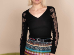 Camisola Mangas Renda